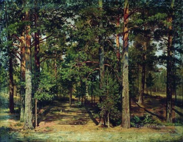 Paisajes Painting - bosque de pinos 1 paisaje clásico Ivan Ivanovich árboles